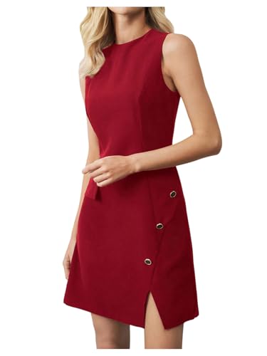 Women's Formal Dresses 2025 Summer Sleeveless Short Dress Elegant Bussiness Office Outfits