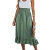 Women's Summer Midi Dresses Sleeveless Tank Smocked Beach Vacation Hawaiian 2025 Flowy Sundress