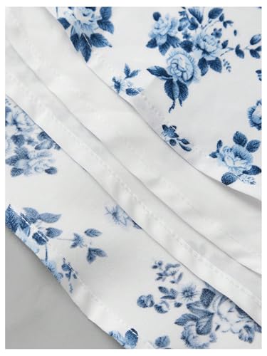 Girl's Floral Print Ruched A Line Short Dress Tie Shoulder Spaghetti Strap Sundress