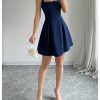 Women's Summer Dresses Square Neck Sleeveless A Line Mini Dress Party Cocktail Short Dress
