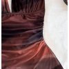 Women's Plus Size Sundresses Vintage Ombre Halter Deep V Neck Bodycon Summer Mini Dress