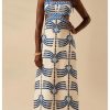 Women's Summer Maxi Dress Boho Print Tie Shoulder Spaghetti Strap Cut Out Tie Back Cami Dresses Sundress