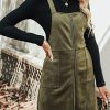 Faux Suede Mini Fall Dresses for Women Square Neck Pull Ring Zipper Front Pockets Wide Straps Casual Autumn Dress