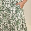 Women's Plus Size Casual Summer Midi Dress Square Neck Short Sleeves Smocked Waist with Pockets