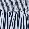 Women's Striped Sleeveless Spaghetti Strap Mini Dress V Neck A Line Short Sundress