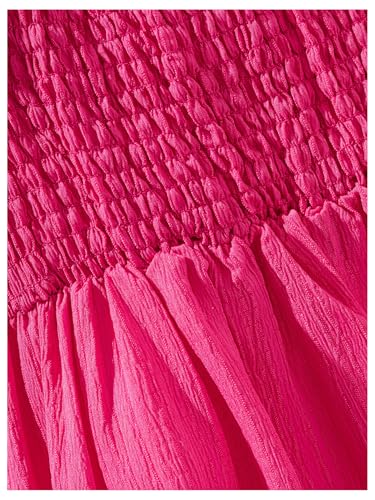 Girl's Birthday Dresses Sleeveless Square Neck Shirred Ruffle Flowy Summer Short Dress