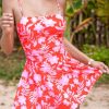Women's One Piece Swimsuit Swim Dress Square Neck Ruched Spaghetti Adjustable Straps Bathing Suit